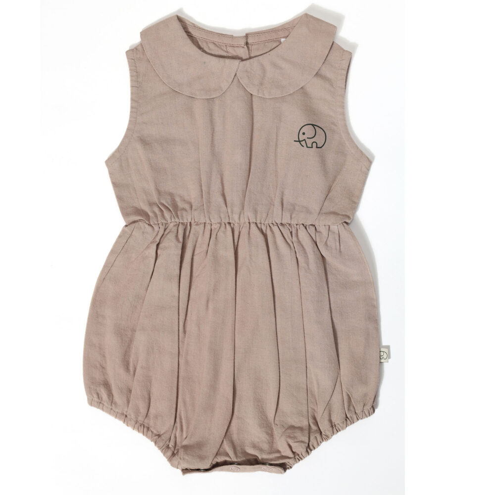 Baby peter pan collared romper – Ruby Tan