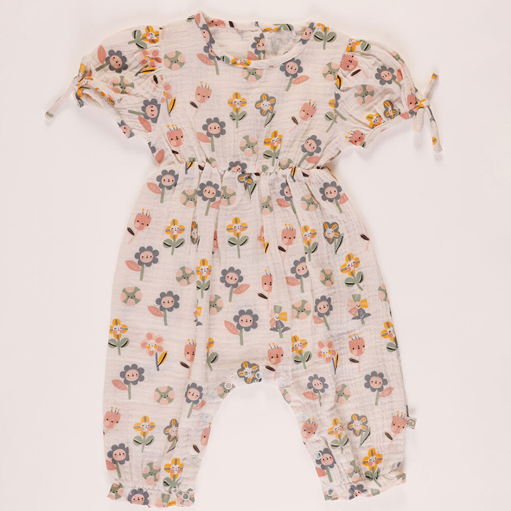 Baby half sleeves Jumpsuit print