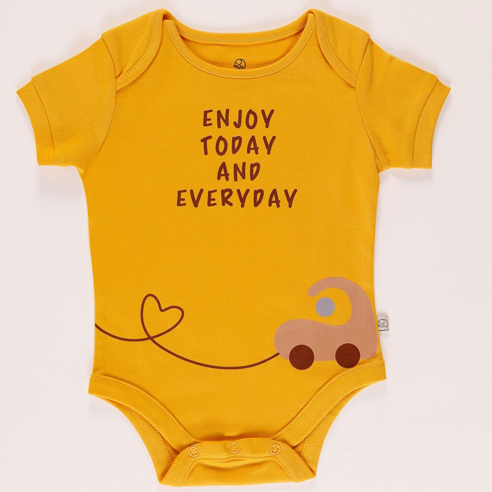 Baby “enjoy today and everyday” short sleeves bodysuit