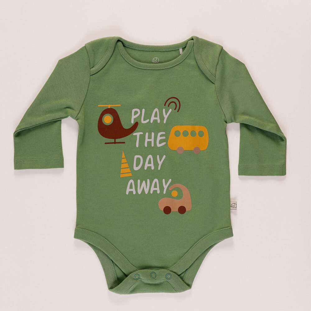 Baby “play the day away” full sleeves bodysuit
